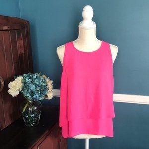 Hot Pink Summer Sleeveless Blouse
